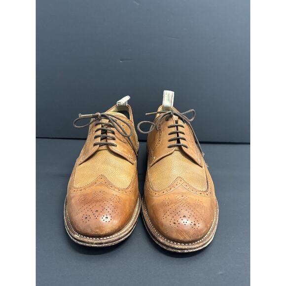 Grenson Rag Bone Brogue Oxford Mens 12 Shoes Bedford Weld Leather Made England - Picture 3 of 15